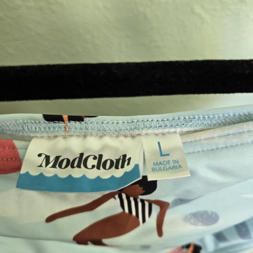 Modcloth Beach Scene Bikini in Light Blue - Picture 3 of 5